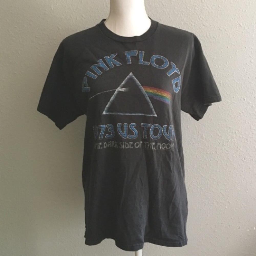 Vintage Black Pink Floyd concert T Shirt Size M